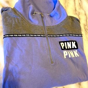 PINK quarter zip pullover